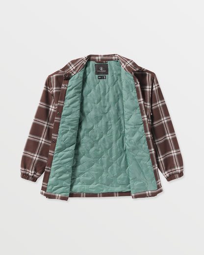 Women's Ins Riding Flannel Jacket Oxblood - Volcom