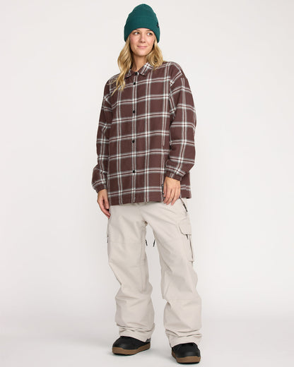 Women's Ins Riding Flannel Jacket Oxblood - Volcom
