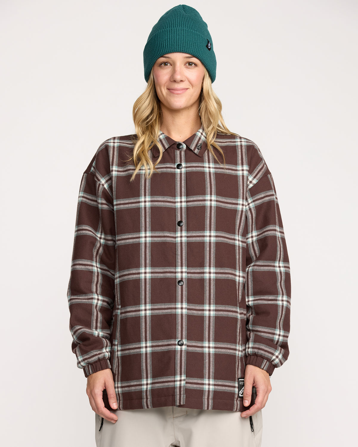 Women's Ins Riding Flannel Jacket Oxblood - Volcom