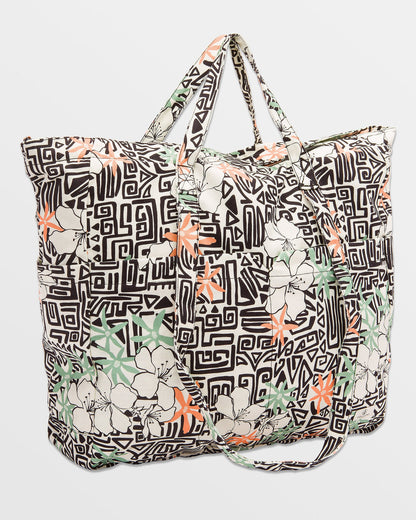 Schoolyard Canvas Tote Star White - Volcom