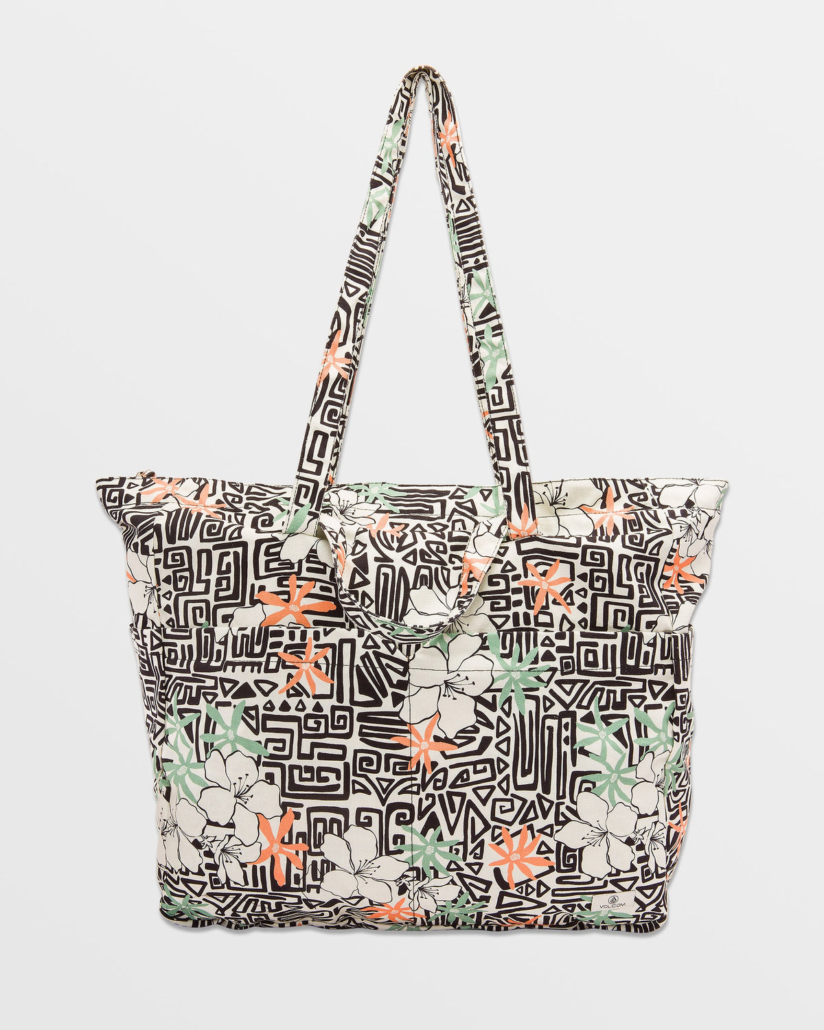 Schoolyard Canvas Tote Star White - Volcom