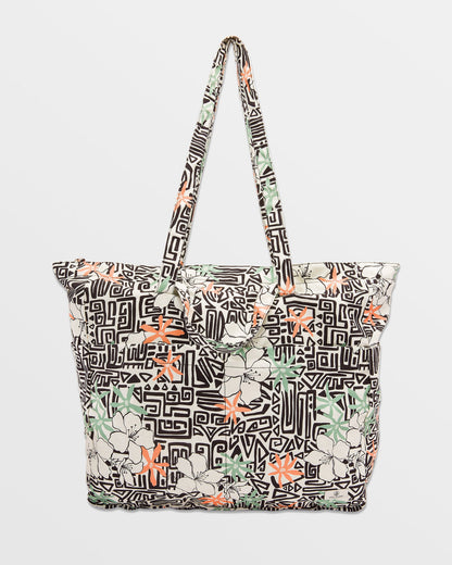 Schoolyard Canvas Tote Star White - Volcom