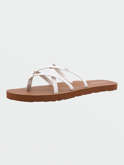 Women's New School II Sandals White - Volcom