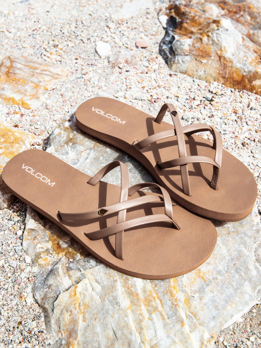 Women's New School II Sandals Natural - Volcom