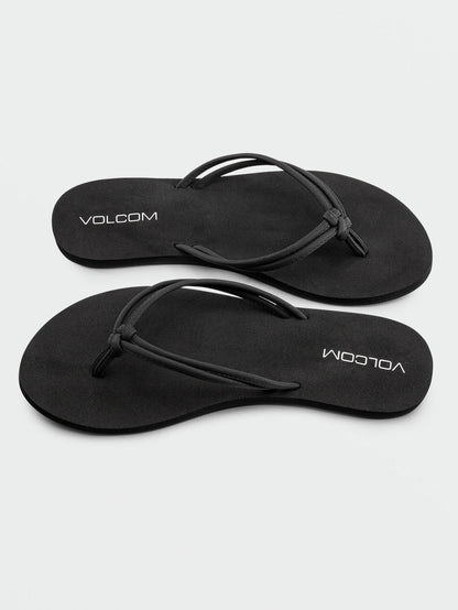 Women's Forever and Ever II Sandals Black Out - Volcom