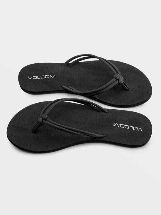 Women's Forever and Ever II Sandals Black Out - Volcom