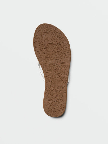 Women's Forever and Ever II Sandals White - Volcom