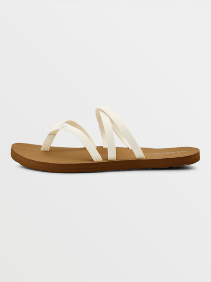 Women's Easy Breezy II Sandals White - Volcom