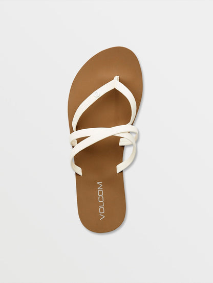 Women's Easy Breezy II Sandals White - Volcom
