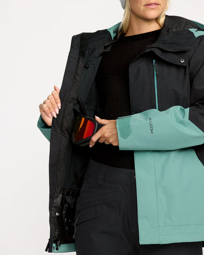 Women's V.Co Tech Eras Gore-Tex Insulated Jacket Arctic Blue - Volcom