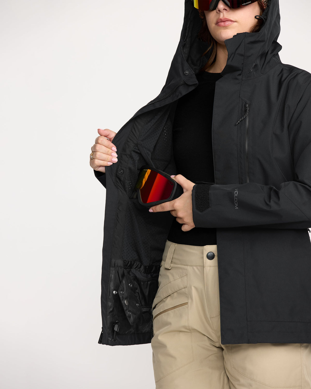 Women's V.Co Tech Eras Gore-Tex Insulated Jacket Black - Volcom
