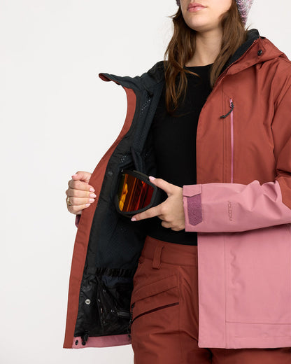Women's V.Co Tech Eras Gore-Tex Insulated Jacket Henna - Volcom