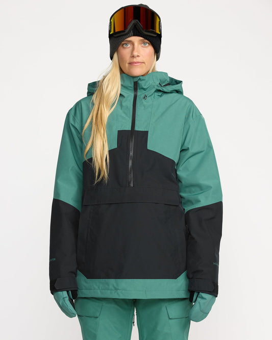 Women's Fern Ins Gore Pullover Spruce Green - Volcom