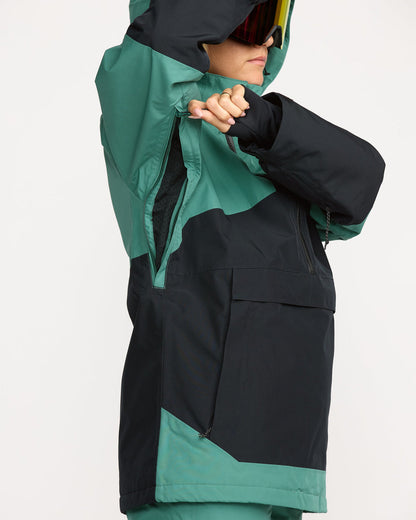 Women's Fern Ins Gore Pullover Spruce Green - Volcom