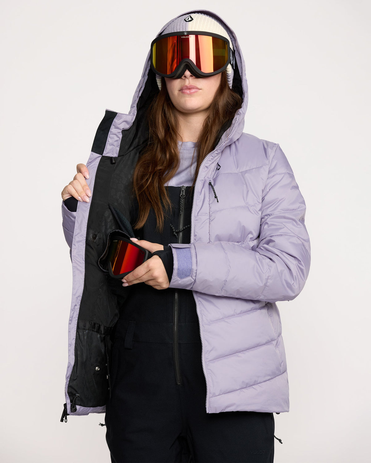 Women's Estes Puff Jacket Lavender Aura - Volcom