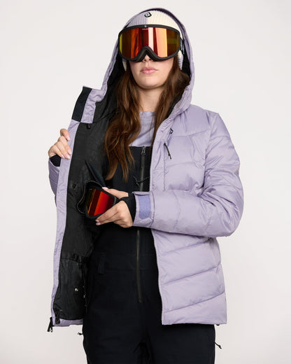 Women's Estes Puff Jacket Lavender Aura - Volcom