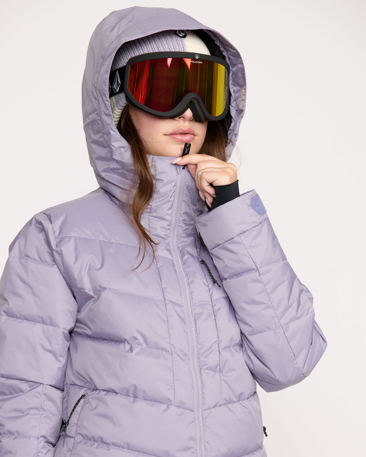 Women's Estes Puff Jacket Lavender Aura - Volcom