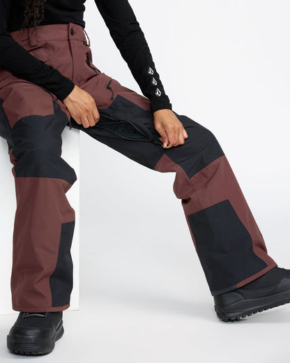 Women's Stone Mica 20K Pants Oxblood - Volcom