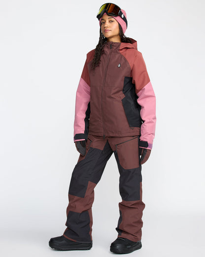 Women's Stone Mica 20K Pants Oxblood - Volcom