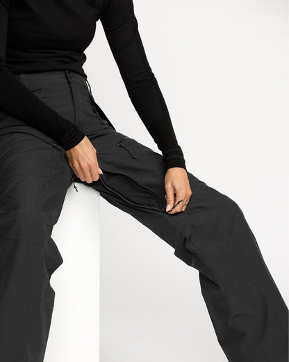Women's Stone Mica 20K Pants Black - Volcom
