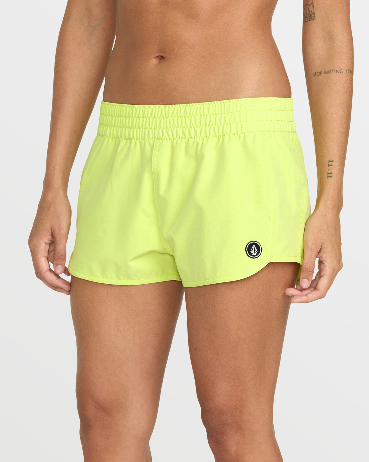 Women's Simply Solid Boardshorts Island Green - Volcom