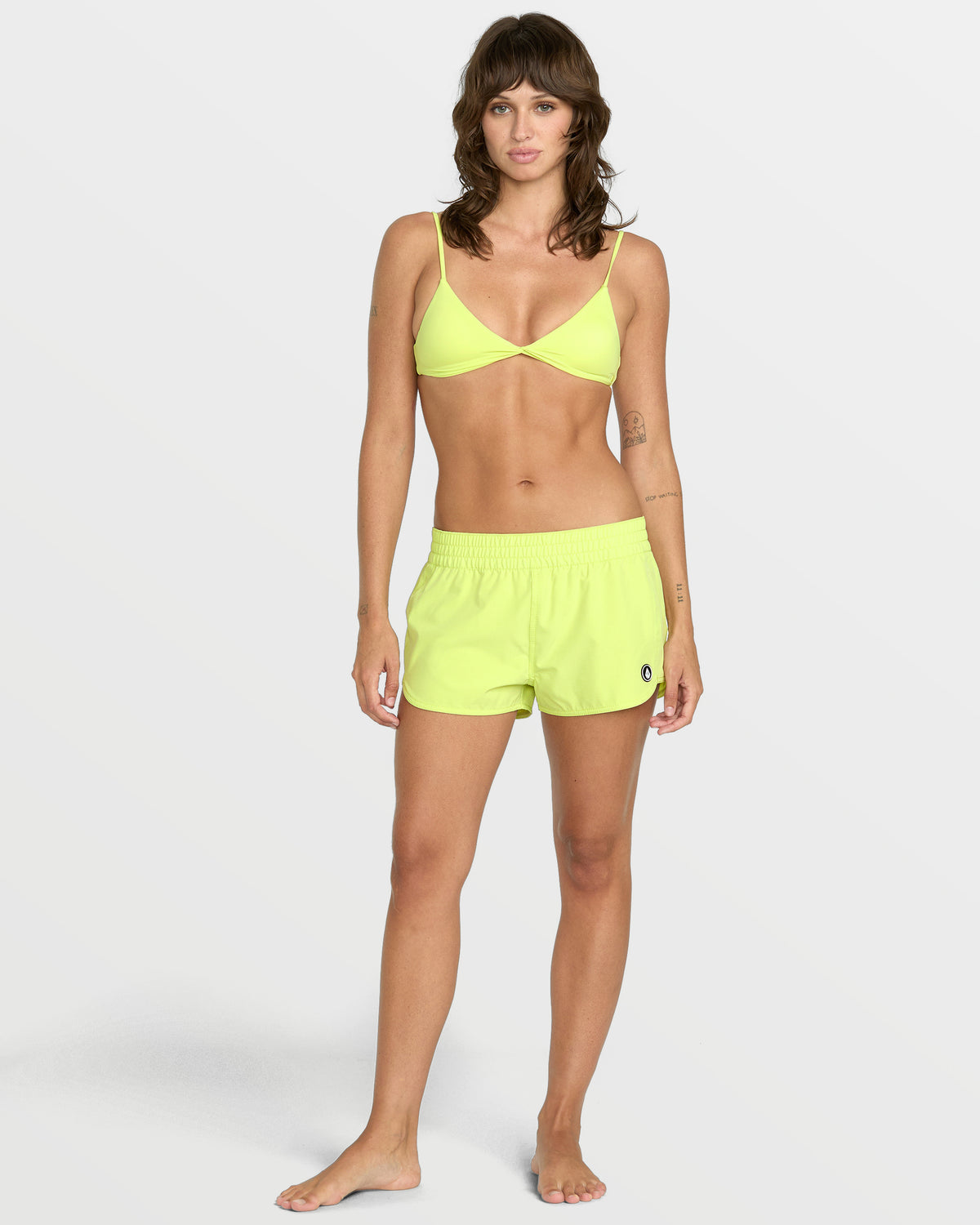 Women's Simply Solid Boardshorts Island Green - Volcom