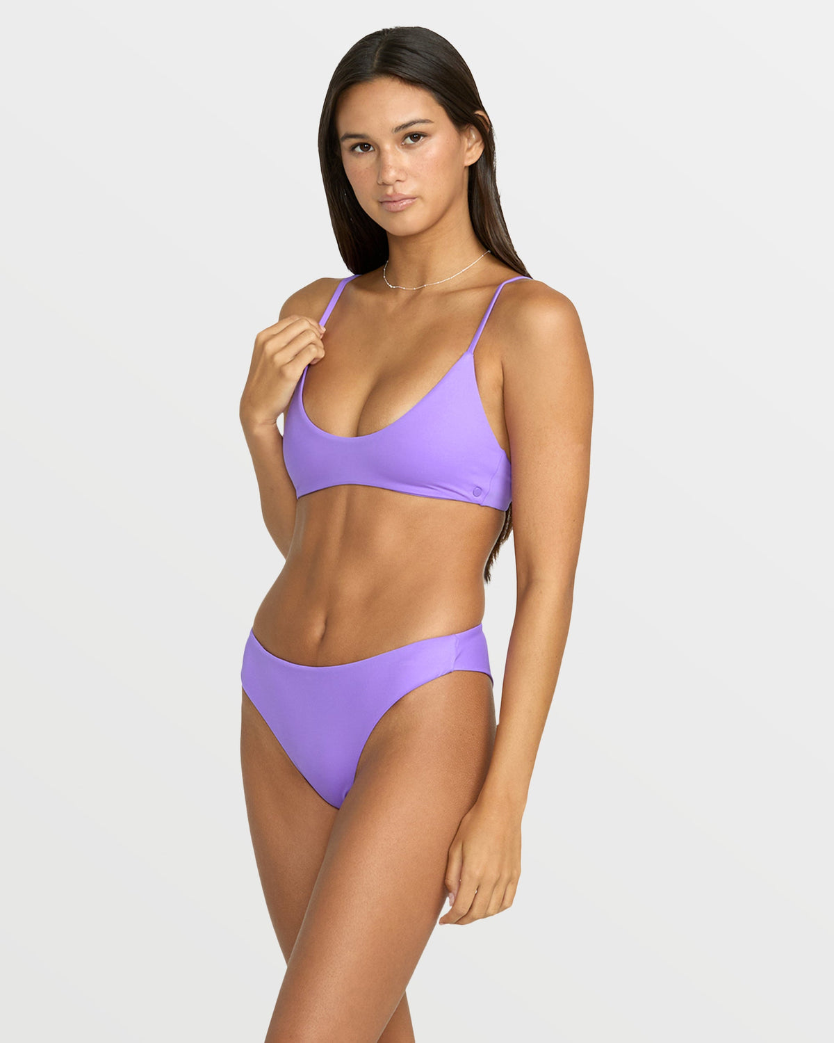 Women's Simply Seamless Cheekini Bikini Bottom Purple Passion - Volcom