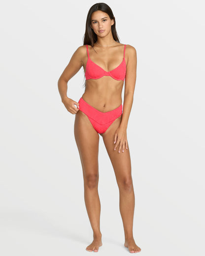 Women's Blossom Daze V Bottom Bikini Bottom True Red - Volcom