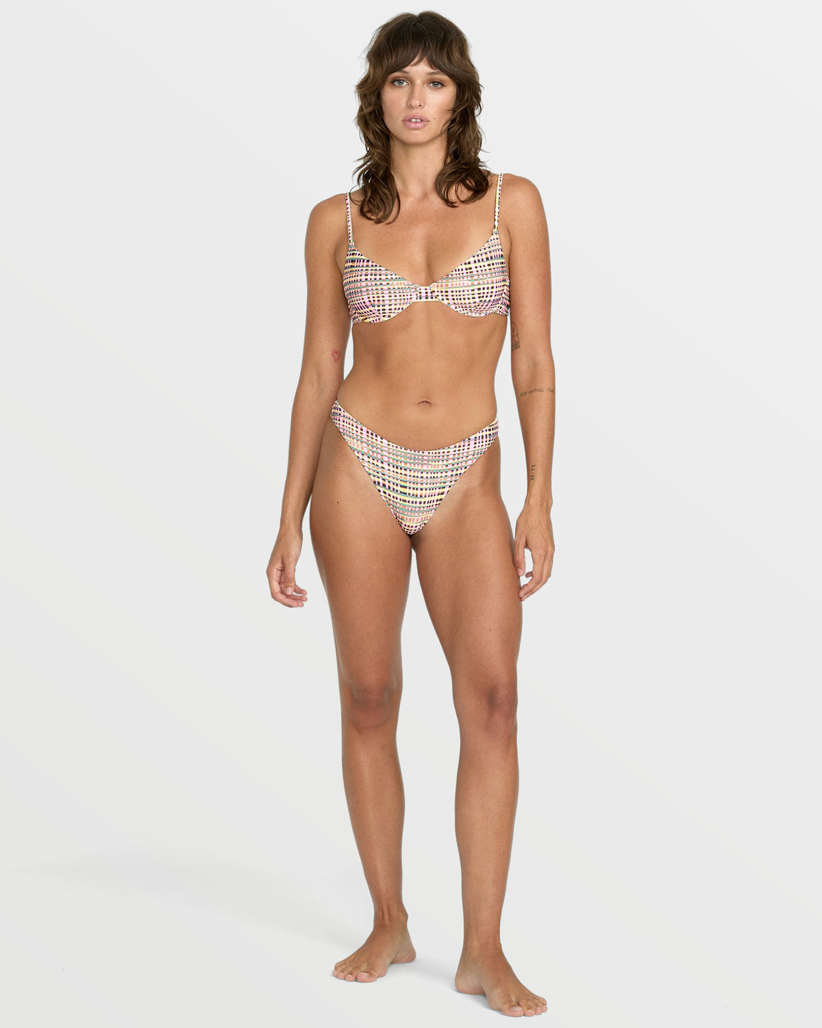 Women's Crossed Path Skimpy Bikini Bottom Multi - Volcom