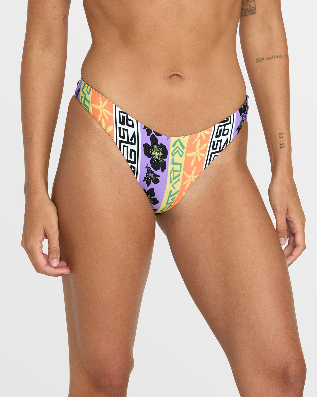 Women's Bring It On V Bottom Bikini Bottom Multi - Volcom