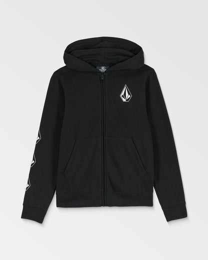 Big Kids' Iconic Stone Gid Zip Black - Volcom