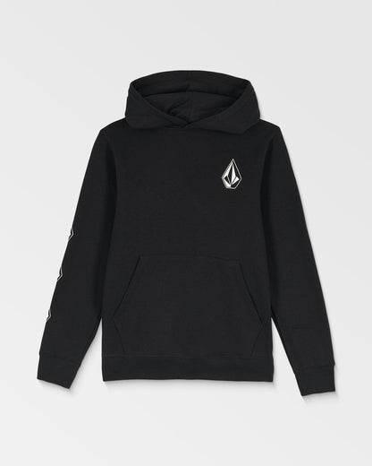 Big Kids' Iconic Stone Grid Pullover Black - Volcom