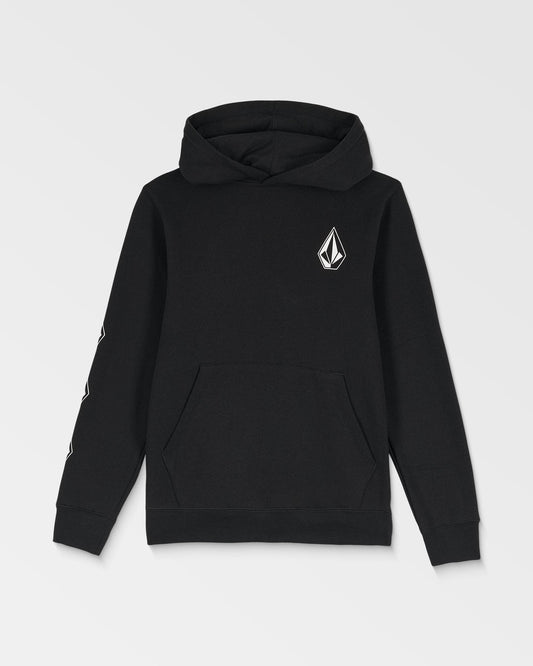 Big Kids' Iconic Stone Grid Pullover Black - Volcom