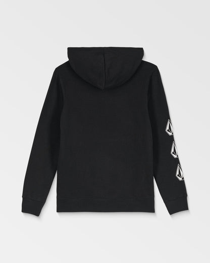 Big Kids' Iconic Stone Grid Pullover Black - Volcom
