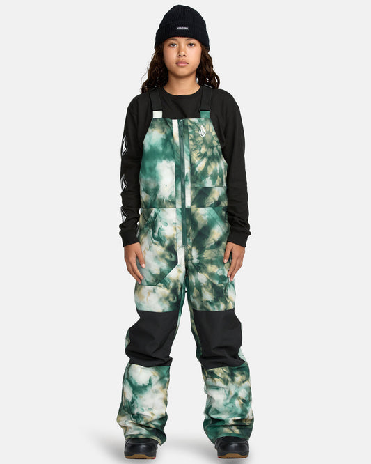 Kids' Barkley Insulated Bib Overall Shamrock Heather - Volcom