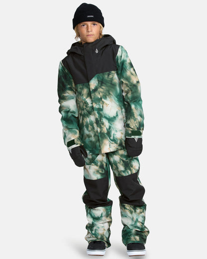 Kids' Barkley Insulated Bib Overall Shamrock Heather - Volcom