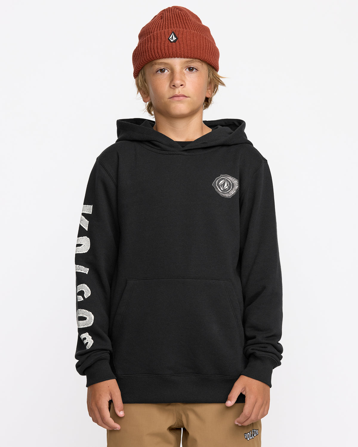 Kids' Youth Essential Hoodie Black - Volcom