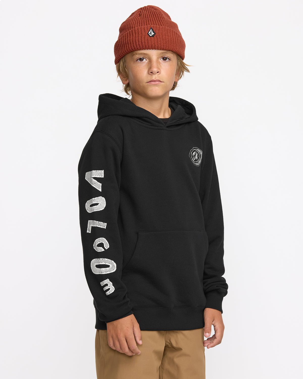 Kids' Youth Essential Hoodie Black - Volcom