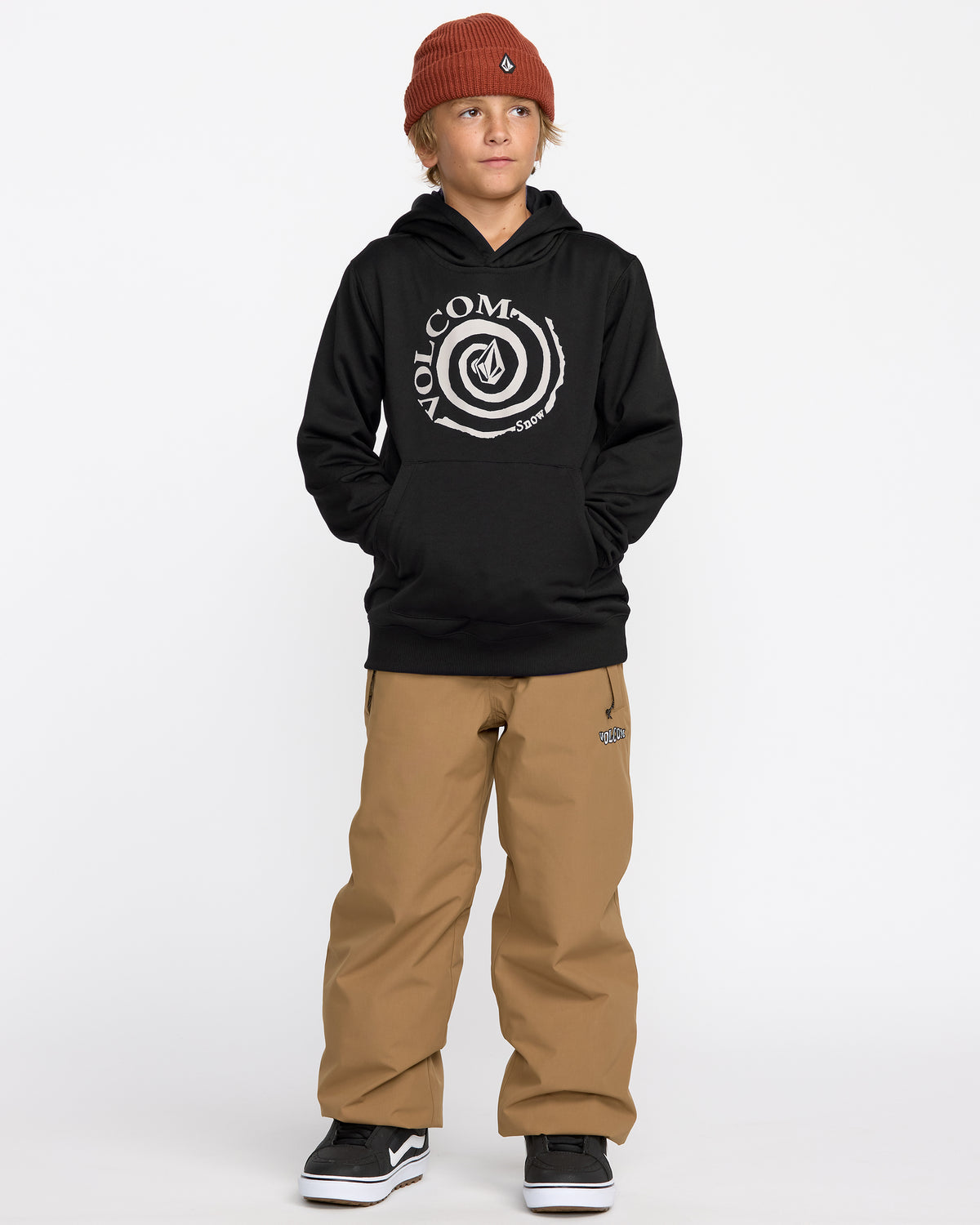 Kids' Hydro Fleece Hoodie Black - Volcom