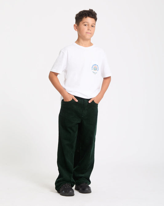 Kids' Burgstone Pocket Tee White - Volcom
