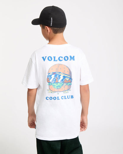 Kids' Burgstone Pocket Tee White - Volcom