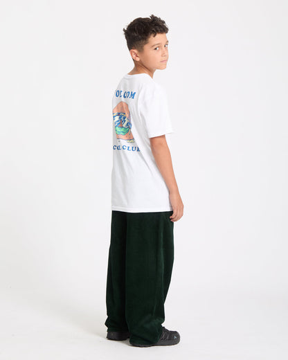 Kids' Burgstone Pocket Tee White - Volcom