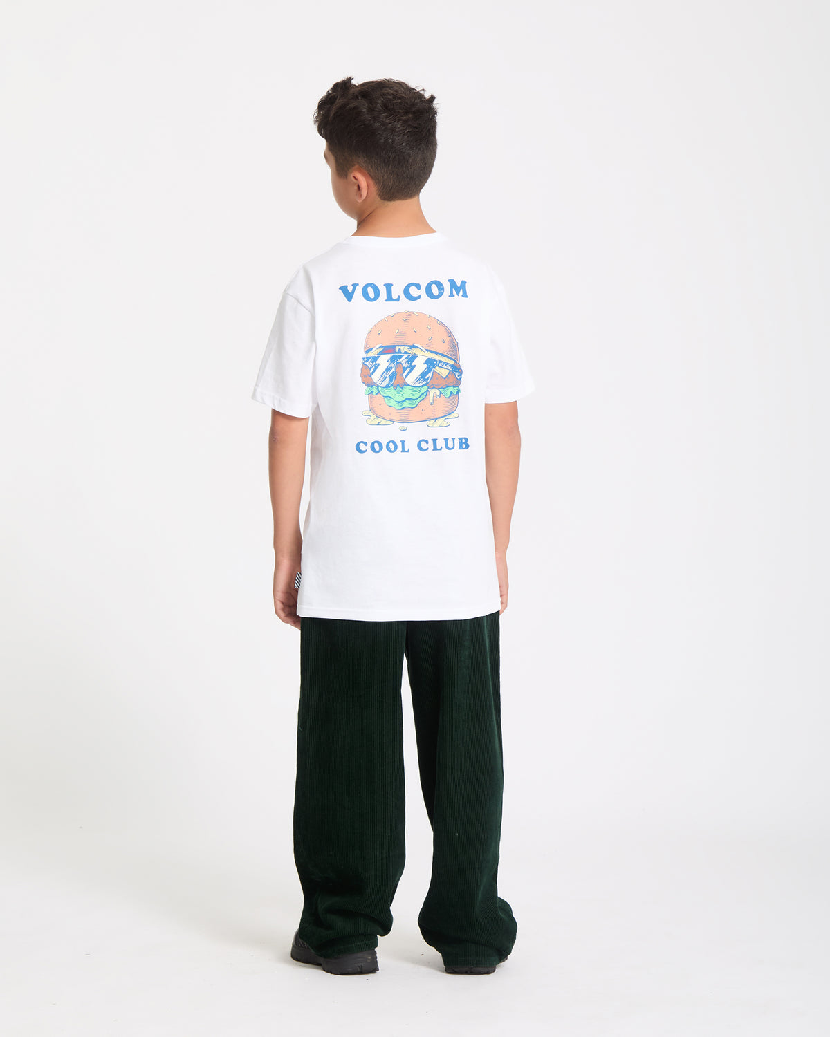 Kids' Burgstone Pocket Tee White - Volcom