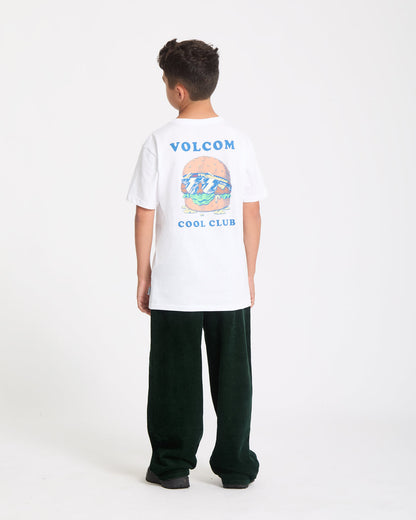 Kids' Burgstone Pocket Tee White - Volcom