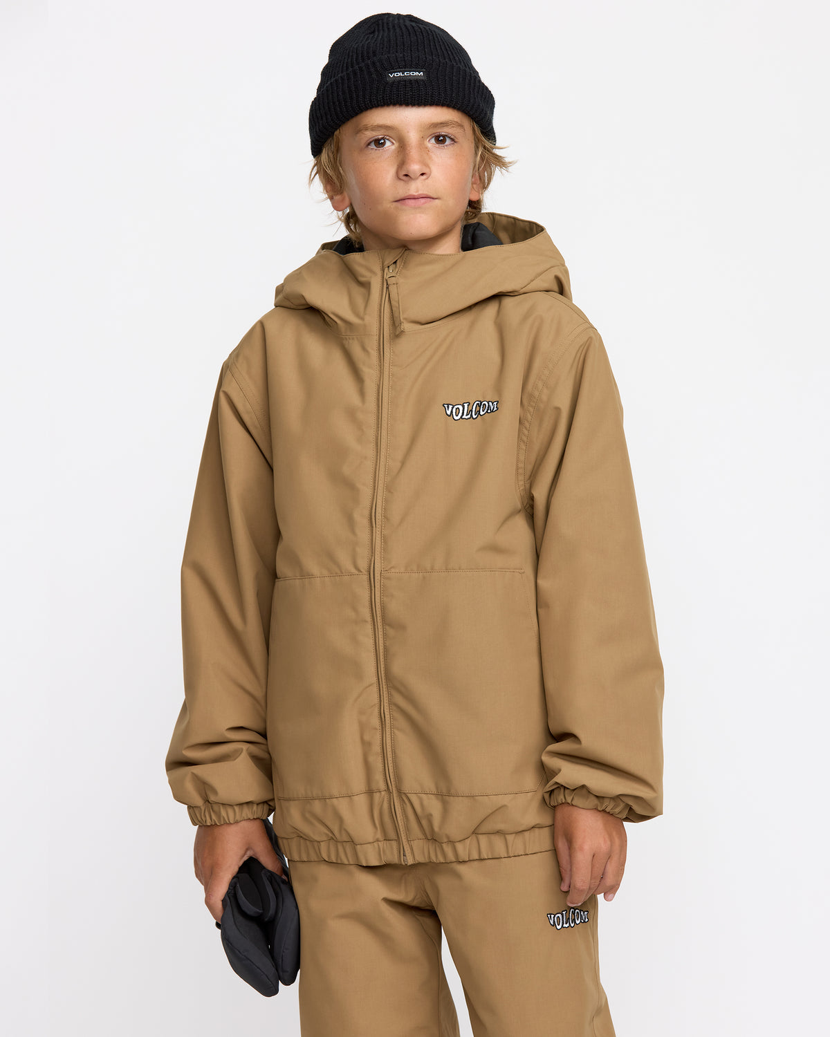 Kids' Chaos Full Zip Jacket Bronze - Volcom