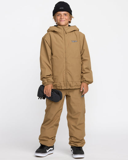 Kids' Chaos Full Zip Jacket Bronze - Volcom