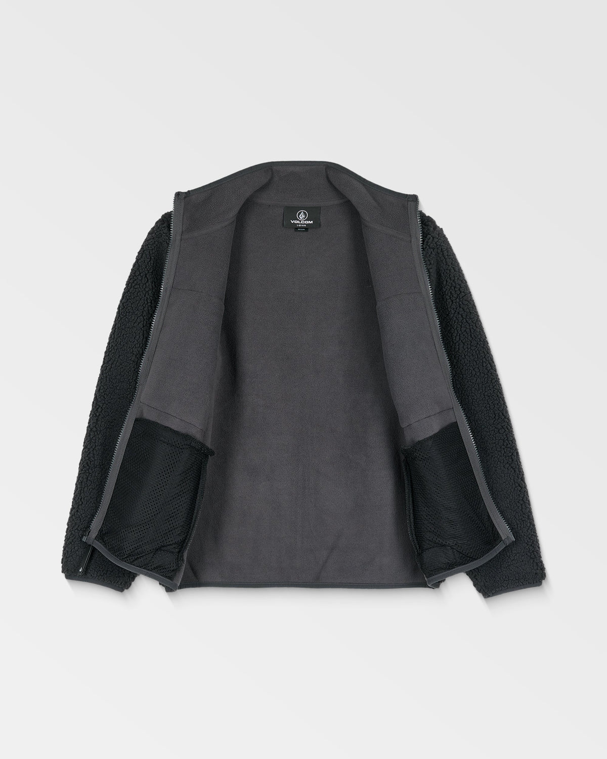 Kids' Storm Stone Zip Fleece Asphalt Black - Volcom