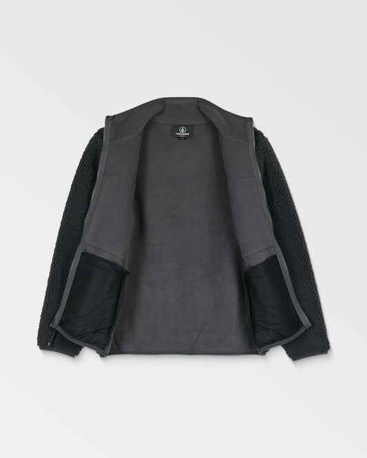 Kids' Storm Stone Zip Fleece Asphalt Black - Volcom