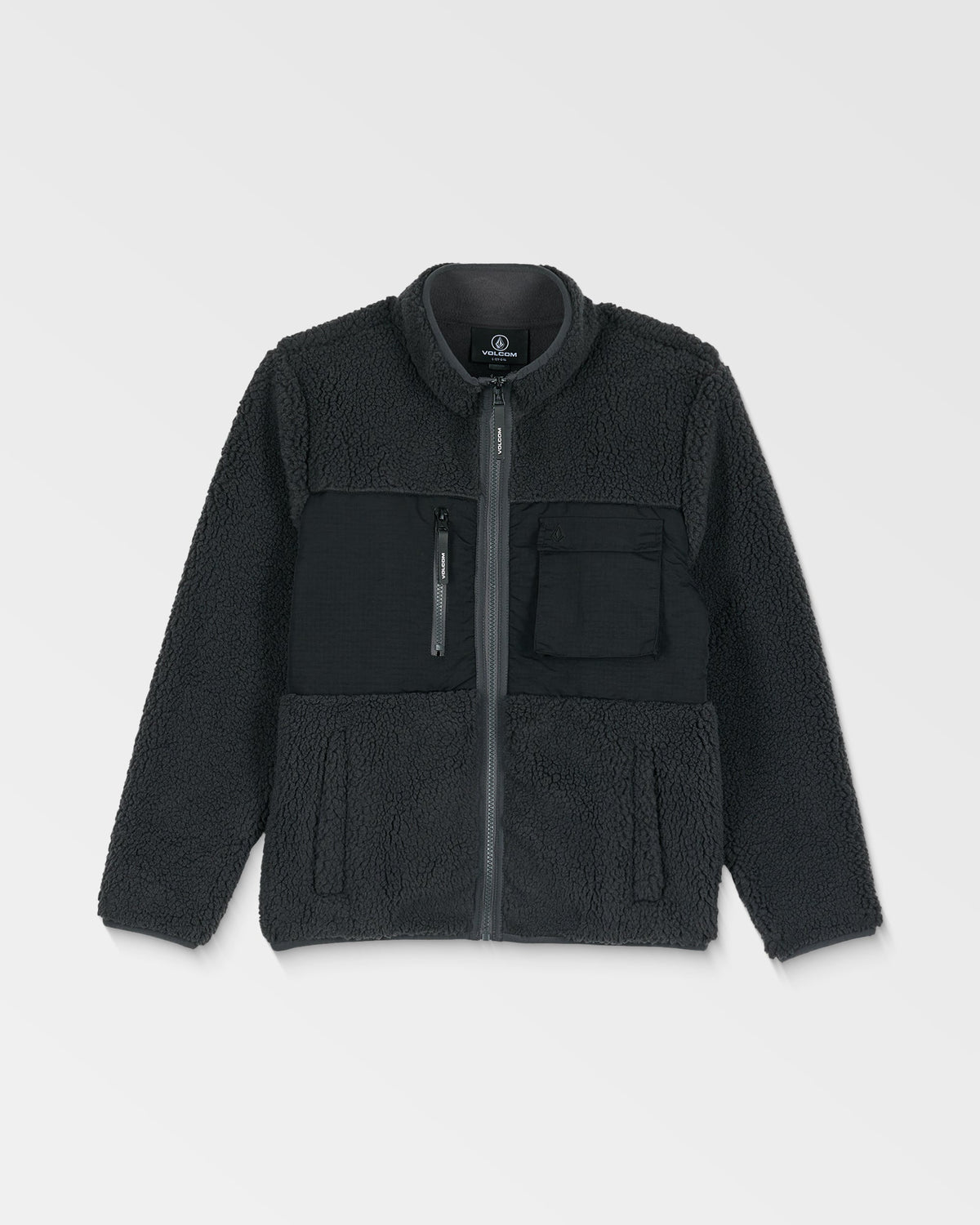 Kids' Storm Stone Zip Fleece Asphalt Black - Volcom