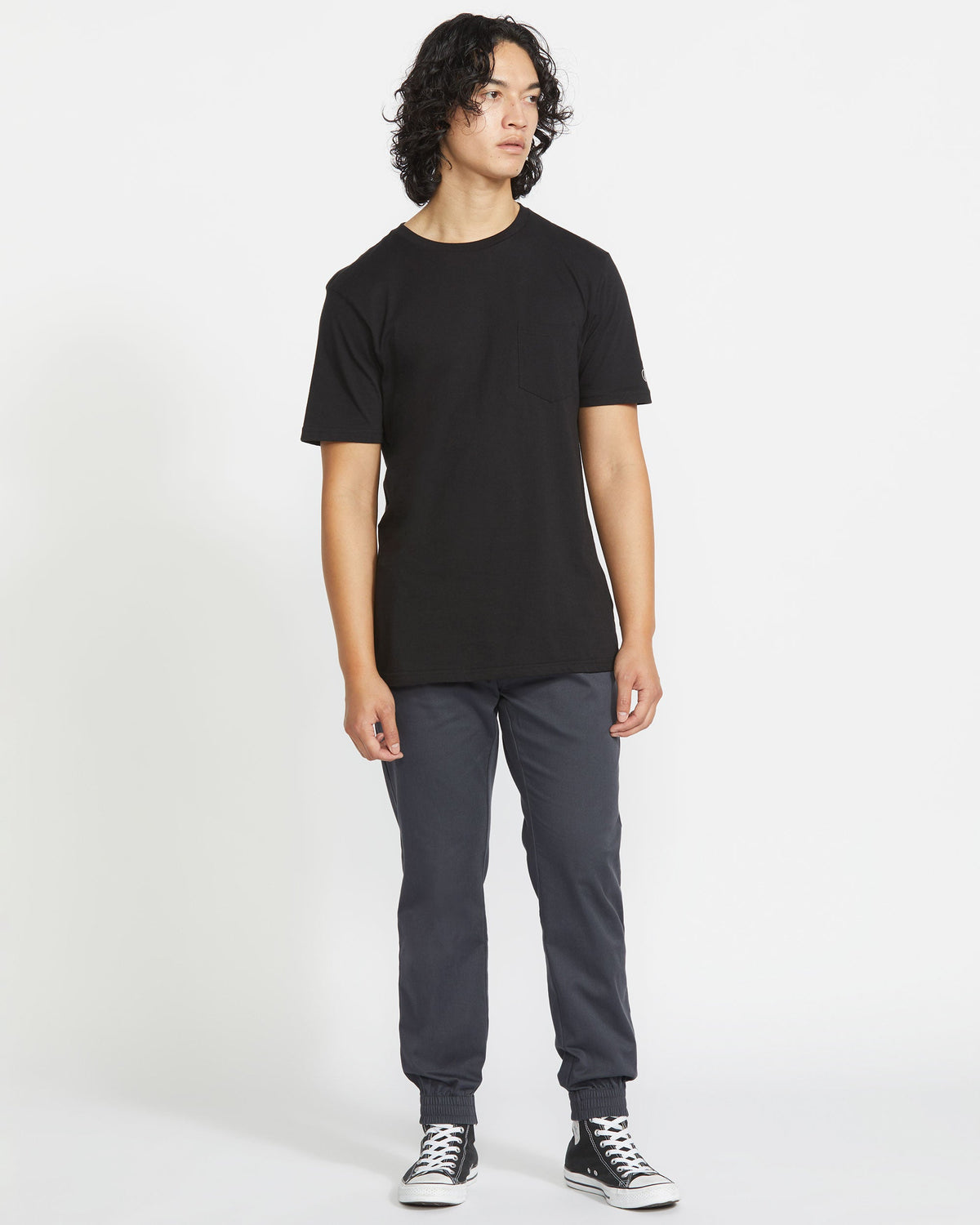 Men's Frickin Slim Jogger Charcoal - Volcom